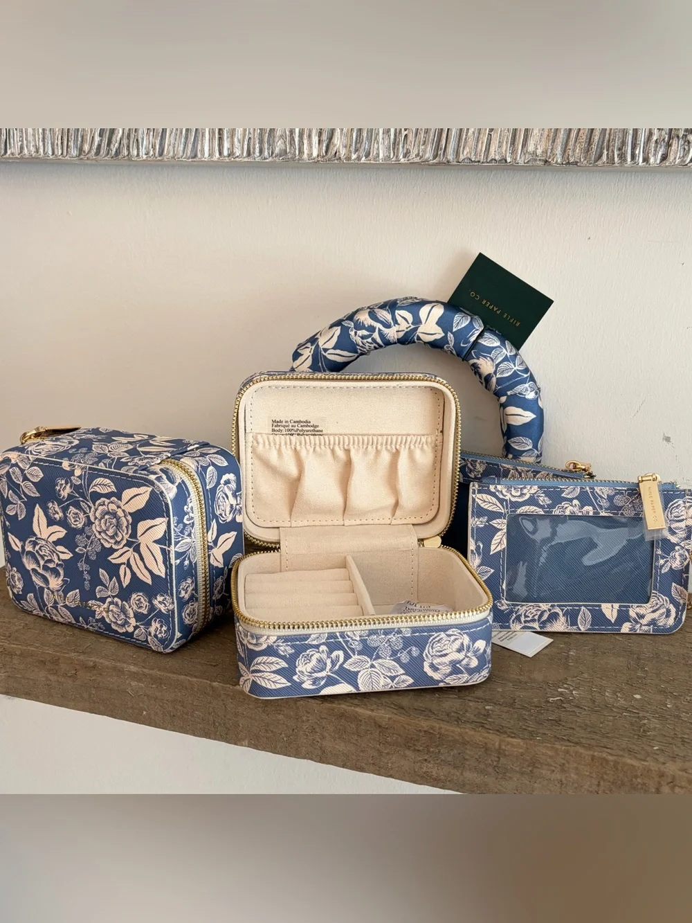 Rifle Paper Co. Bundle • Jewelry Organizers + Card Wallets + Headband